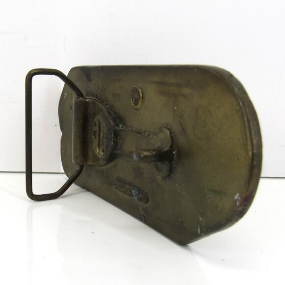 Vintage Brass Belt Buckle with CB Logo adenzy Denver 1978 - Picture 3 of 7